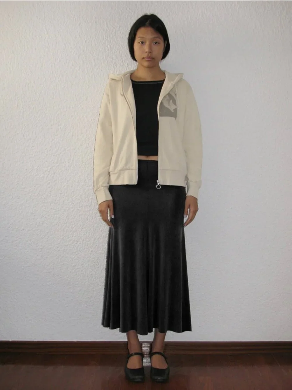 Paloma Wool Vicky Flared Cupro Skirt (Black, size M) - Picture 6 of 14